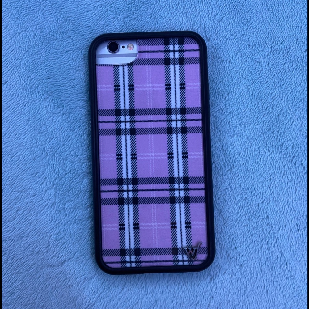 Wildflower Phone Case (Purple Plaid)